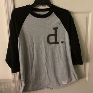 Diamond supply co baseball style shirt